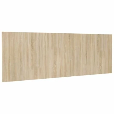 Abbildung von vidaXL Wand Kopfteil Betthaupt Bettkopfteil für Doppelbett Bett Bettgestell Schlafzimmerbett Sonoma Eiche 240x1,5x80cm Holzwerkstoff