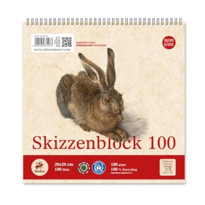 Abbildung von Staufen Dürer Skizzenblock Set, 2 Stück, DIN A5, je 100 Blatt g/m², ideal als Zeichenblock oder Malblock