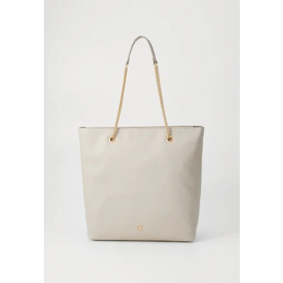 Abbildung von Calvin Klein Jeans Minimal Monogram Chain TOTE Shopping Bag, Damen, Größe: One Size, Chateau
