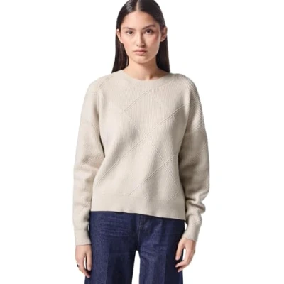 Abbildung von Damen Pullover mit Strukturmuster