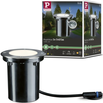 Abbildung von Paulmann LED Einbauleuchte &quot;Plug &amp; Shine&quot;, 1 flammig, IP67 3000K 24Vschwenkbar