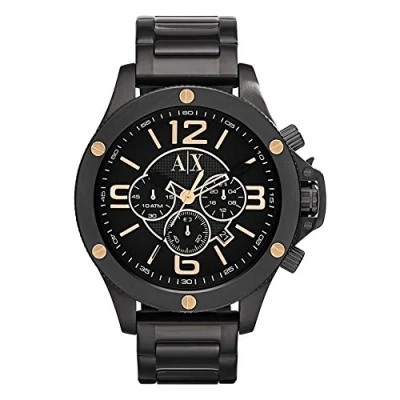 Abbildung von Armani Exchange Chronograph, Herren, Größe: One Size, Black
