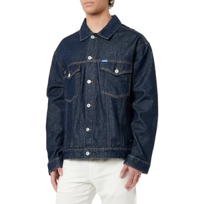 Abbildung von HUGO DEX Jeansjacke, Herren, Größe: Medium, Dark blue