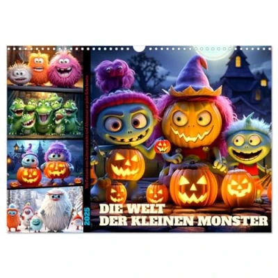 Abbildung von Die Welt der kleinen Monster (Wandkalender 2025 DIN A3 quer), CALVENDO Monatskalender
