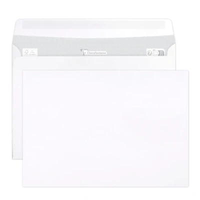Abbildung von Clairefontaine 2642C Karton mit 500 Umschlägen C5 162x229mm, selbstklebend, 90g, Weiß, 1