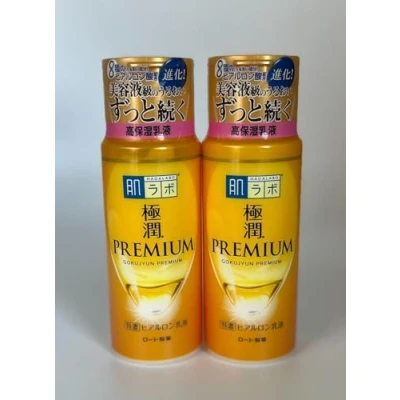 Abbildung von Aburiya Hadalabo Gokujyun Premium Hyaluronsäure Emulsion, 140 ml, hergestellt in Japan, 2 Stück