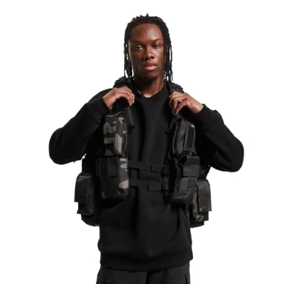 Abbildung von Brandit Weste, Herren, Größe: One Size, Darkcamo