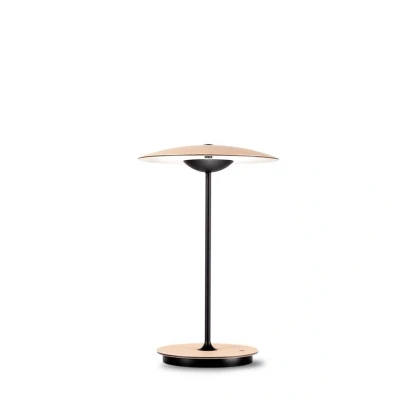 Abbildung von MARSET Ginger LED Akkutischlampe Holz, eiche/weiß