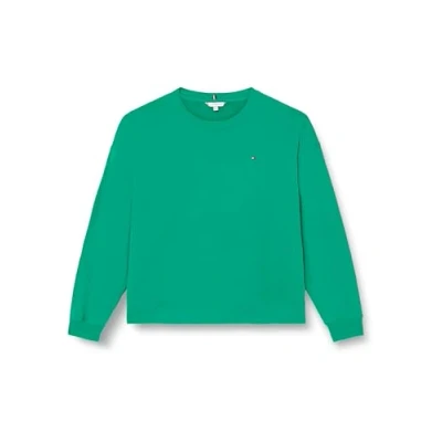 Abbildung von Tommy Hilfiger Curve FLAG ON Chest Sweatshirt, Damen, Größe: 48, Olympic green