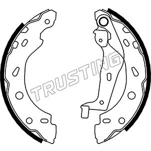 Abbildung von TRUSTING 052.124 Bremsbacken 200,0mm 32mm SMART: Fortwo II Coupe, Cabrio, I Coupe