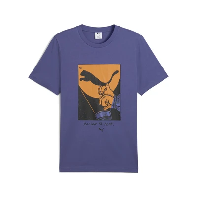 Abbildung von Puma Graphics Shadow PLAY Tshirt print, Herren, Größe: Medium, Blue crystal