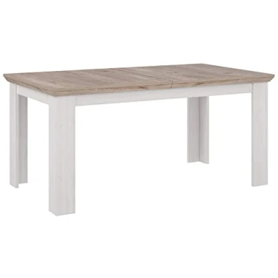 Abbildung von Forte Möbel ILOPPA Esstisch ausziehbar, Holzwerkstoff, Nelson Eiche/Schneeeiche, B x H T: 160 75 90 cm