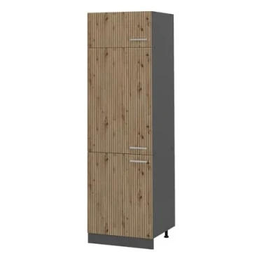 Abbildung von Vicco Kühlumbauschrank R Line, Artisan Eiche/Anthrazit, 60 cm