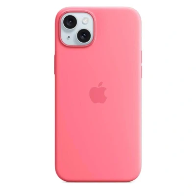 Abbildung von Apple iPhone 15 Plus Silikon Case mit MagSafe Pink ​​​​​​​