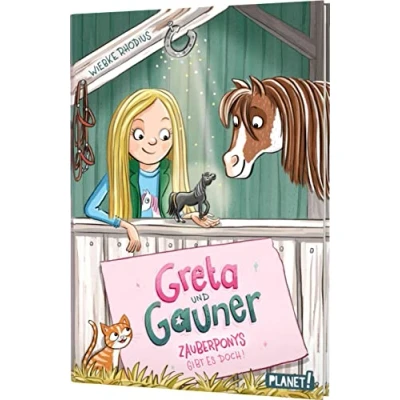 Abbildung von Greta und Gauner 1: Zauberponys gibt es doch!: Magische Pony Geschichte für Mädchen ab 7 Jahren, mit Glitzer Folie auf dem Cover (1)