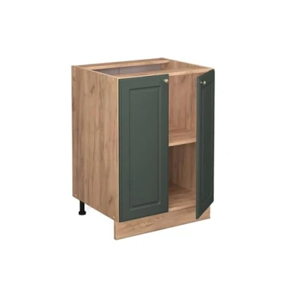 Abbildung von Vicco Küchenunterschrank Fame Line, Grün Gold Landhaus/Goldkraft Eiche, 60 cm, AP Eiche