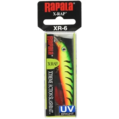 Abbildung von Rapala Unisex Adult X Rap Angelköder Angelzubehör mit 3D Profil Süßwasser Spinnköder Locken, Firetiger UV, 8 cm / 7g