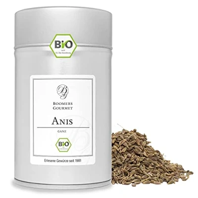 Abbildung von Boomers Gourmet BIO Anis, ganze Samen Gewürzdose 11,5 cm 70 g