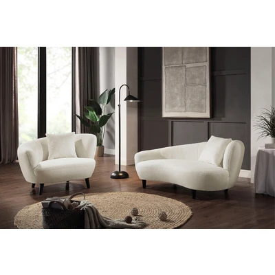Abbildung von ATLANTIC home collection Loungesessel &quot;Olivia&quot;, XXL Sessel, Nierenform Sessel mit Zierkissen im Originalbezug