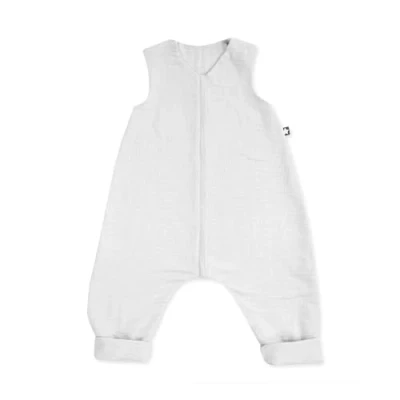 Abbildung von Julius Zöllner Schlafoverall Jumper Musselin, 0,5 TOG, waschbar bei 40C, Made in Germany, OEKO TEX Standard 100, ivory, Gr. 104