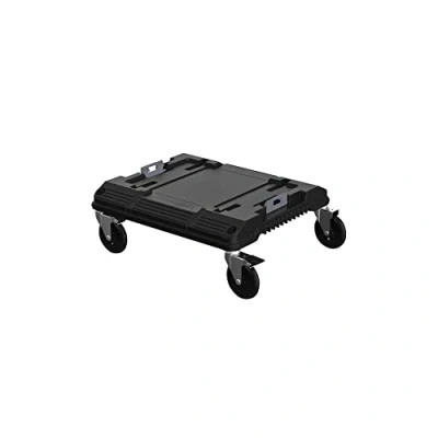 Abbildung von STANLEY FatMax Pro Stack Roll Cart (extrem wendig dank 360 drehbaren Rollen mit Feststellbremse, beliebig kombinierbar anderen + Tstak Produkten, max. Belastbarkeit 100 kg) FMST1 71972