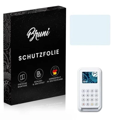 Abbildung von Bruni Schutzfolie kompatibel mit SumUp 3G Folie, glasklare Displayschutzfolie (2X)