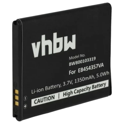 Abbildung von vhbw Akku Ersatz für Samsung EB454357VA, EB454357VU Handy Smartphone Telefon (1300mAh, 3,7V, Li Ion)
