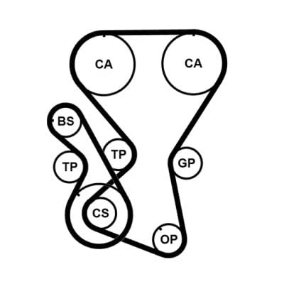 Abbildung von CONTITECH CT1027K2PRO Zahnriemensatz 173 HYUNDAI: Santa Fe I, Trajet, SONATA 4