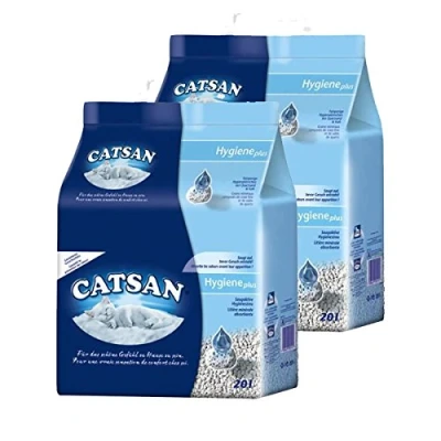 Abbildung von Catsan Hygiene nicht klumpendes Katzenstreu, 2 Packungen (2 x 20l)