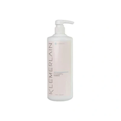 Abbildung von K KLEMERLAIN Shampoo mit Bio Aloe Vera. Für alle Haartypen. Vegan. Ohne Silikone. 92% natürliche Inhaltsstoffe 1 Liter