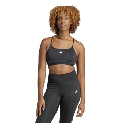 Abbildung von adidas Performance BRA Sportbh mit leichter Stützkraft, Damen, Größe: SxA B, Black