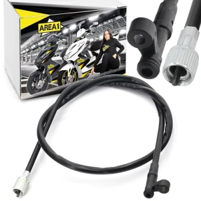 Abbildung von Area1 Ersatz Tachowelle 12mm GY6 50ccm China 4T, Typ C 930mm seitliche Schraubbefestigung, ab Bj. 2005 kompatibel mit Explorer AGM RS 50QT/139QMA/QMB