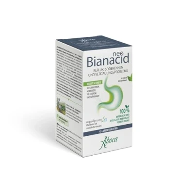 Abbildung von Neo Bianacid Lutschtabletten bei Sodbrennen