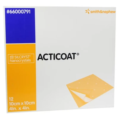 Abbildung von Acticoat 10x10 cm antimikrobielle Wundau 12 St