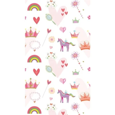 Abbildung von living walls Fototapete &quot;Fototapete Mädchenzimmer Prinzessin und Einhörner&quot;, matt gemustert neutral, Kinder Tapete Tapeten Kinderzimmer Schlafzimmer modern Design Optik