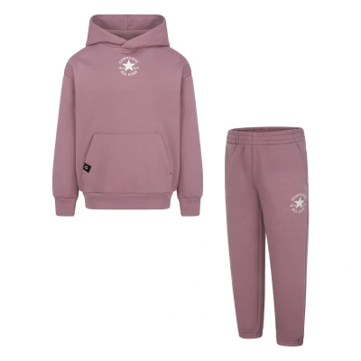 Abbildung von Converse Sustainable CORE Unisex SET Trainingsanzug für Kinder, Größe: 92 98, Night flamingo