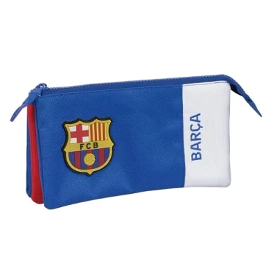 Abbildung von Safta F.C. Barcelona 2. Team Federmäppchen für Kinder, bequem und vielseitig, Qualität Beständigkeit, 22 x 3 12 cm, Blau Kastanienbraun, blau/granate, Estándar,