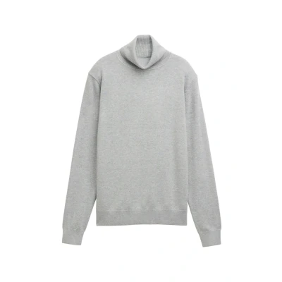 Abbildung von TOM Tailor Basic Rollkragen Strickpullover, Damen, Größe: XL, Medium silver grey melange