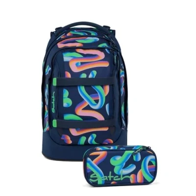 Abbildung von satch pack Schulrucksack Set 2tlg. inkl. Schlamperbox (Crazy Twist)