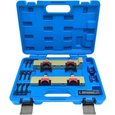 Abbildung von THIKPO Nockenwellen Arretier und Ausrichtungs Werkzeugsatz Kompatibel mit Mercedes Benz M133, M270, M274, M264 Motoren 15 teiliges Kit Tragetasche, OEM: 270589016100, 270589006100