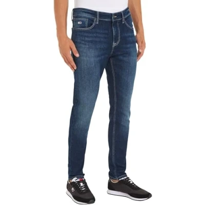 Abbildung von Tommy Jeans Austin SLIM Tapered Fit, Herren, Größe: 28x30, Denim dark
