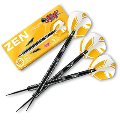 Abbildung von Shot! Darts Zen Tanto Steel Tip Dart Set Center Weighted 90% Tungsten Barrels (23)
