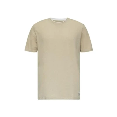 Abbildung von QS MIT Layering Detail Tshirt basic, Herren, Größe: Medium, Beige