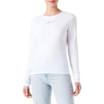 Abbildung von Replay Damen Langarmshirt aus Baumwolle, White 001 (Weiß), S
