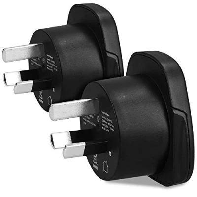 Abbildung von kwmobile 2X Reiseadapter Australien Typ I Reise Adapter zu Steckdose in z.B. Neuseeland China Stromadapter Urlaub