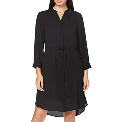 Abbildung von Selected Femme Sfdamina 7/8 Dress Blusenkleid, Damen, Größe: 42, Black