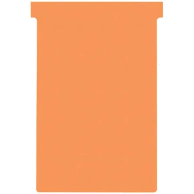 Abbildung von Nobo 2004009 Kartentafel Zubehör T Karten, Index 4, 100 Stück, orange