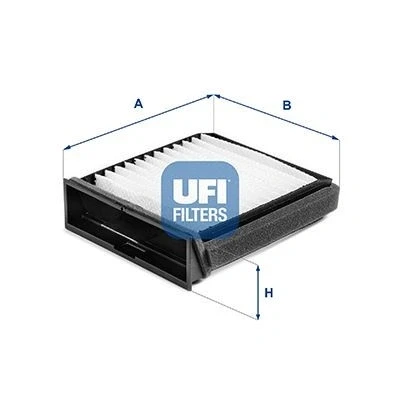 Abbildung von UFI 53.404.00 Innenraumfilter Filtereinsatz 180 202 51 VOLVO: V40 Kombi, S40 I, MITSUBISHI: Space Star, Carisma Schrägheck, Limousine
