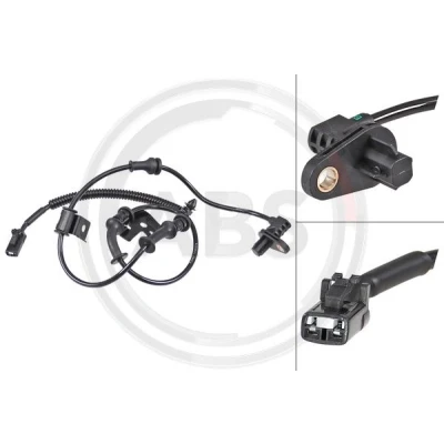 Abbildung von A.B.S. 30331 ABS Sensor aktiver 880 schwarz HYUNDAI: ACCENT 4