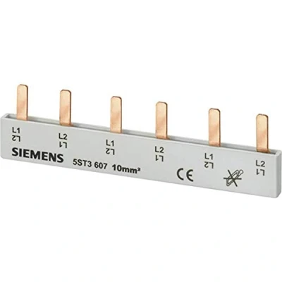 Abbildung von Siemens 5ST3615 Stiftsammelschiene 10mm2 3P, feste Länge 12TE
